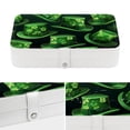 thumbnail image 4 of Saint Patrick's Day Pu Leather Travel Organizer with Removable Compartment, Portable Earring Organizer, Bracelet Holder, Display Case, 4 of 6