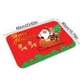 thumbnail image 7 of HUUXIW Christmas Bathroom Shower Mat Xmas Santa Claus Printed Toilet Absorbent Non Slip Bathing Rugs Household Decor, Type 9, 7 of 7