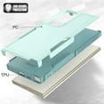 thumbnail image 2 of Dteck Case with Tempered Screen Protector for Samsung Galaxy S25 Ultra,Shockproof TPU+PC Case Anti-Slip Protective Shell Back Cover for Galaxy S25 Ultra,Mint, 2 of 5