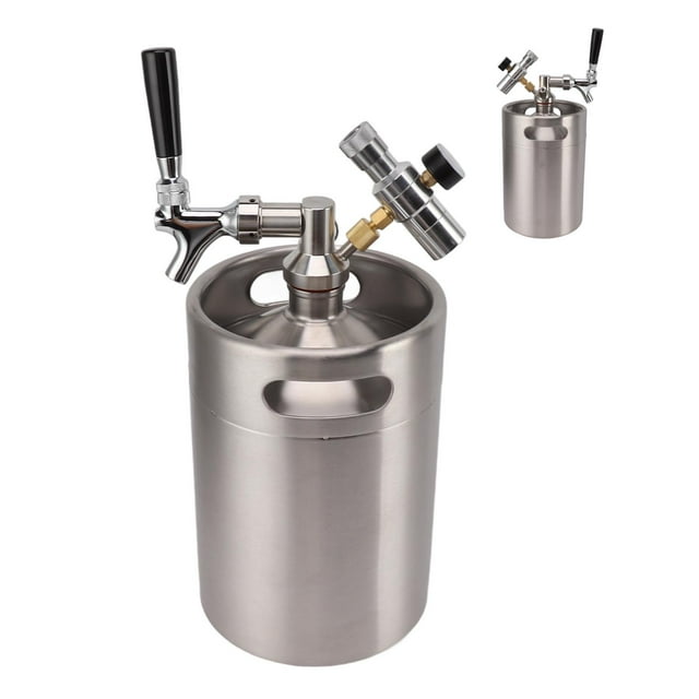 Juego De Dispensador De Cerveza Artesanal, Mini Barril De Cerveza De 5L, Conexión Rápida A Prueba De Fugas Para Elaboración Casera