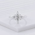 thumbnail image 4 of Bow Jewel 14K White Gold Plated 1.97 Ct Marquise Cut Rings - Stunning Wedding Prong Set Ring Gift for Her - Elegant Solo Latest Diamond Ring for Women's - Make Your Bridal Jewelry Collection Shine, 4 of 9