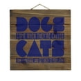 thumbnail image 1 of Dogs Come When Called, Cats Later - Decorative REAL WOOD Wall Art - Faux Pallet Look, 1 of 3