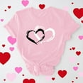thumbnail image 2 of LSLJS T Shirts for Women Plus Size Crewneck Basic Tees Tops Casual Cute Valentine's Day Heart Print Tee Shirts, Gifts for Women, S-3XL, 2 of 6