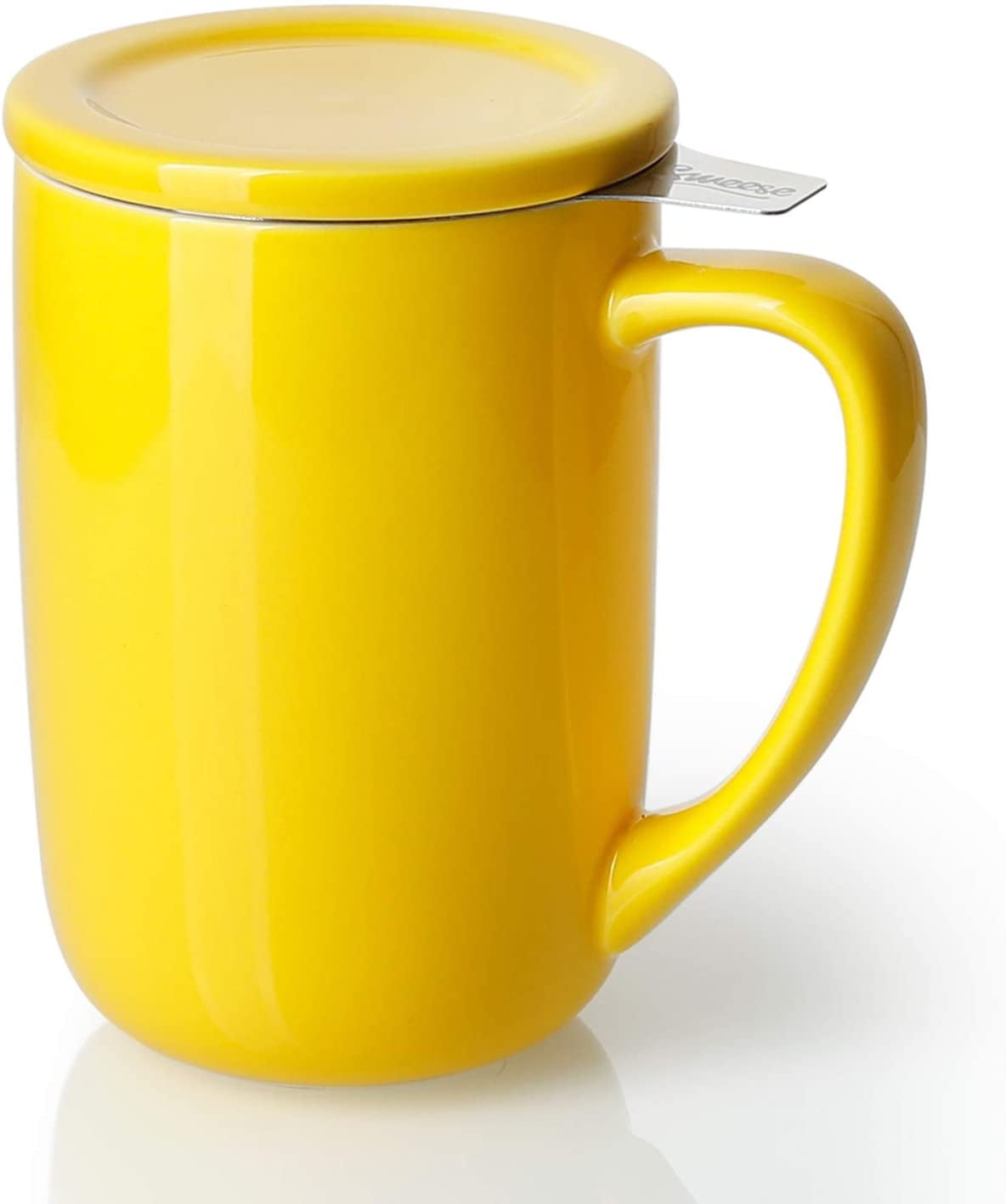 ZC5HAO 203.109 Ceramic Tea Mug with Infuser and Lid, Single Cup Loose