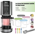 thumbnail image 2 of Plastic Ice Cream Containers Pints Lids Compatible Ninja Creami Deluxe NC299AM C300 Series BPA Free Dishwasher Safe, 2 of 4
