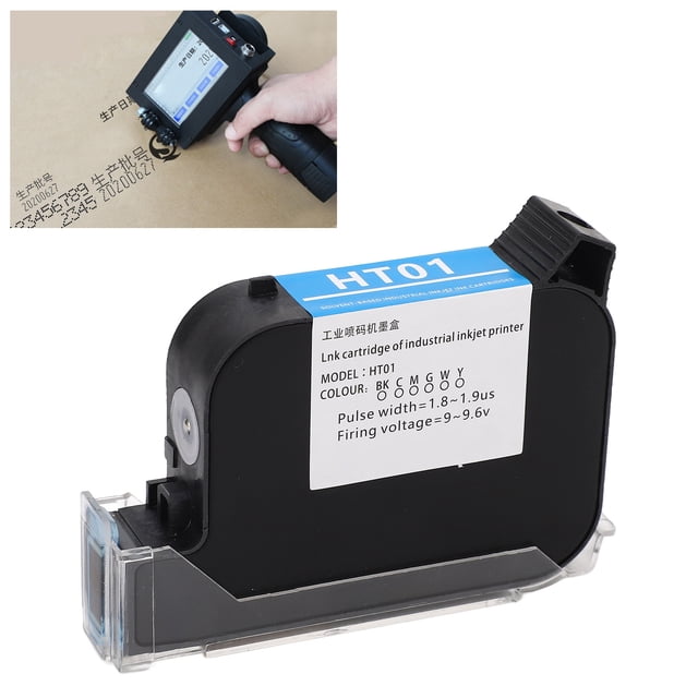Handheld Printer , Bright Color Replacement Part 42ML Quick Drying for 12.7mm Inkjet Printers