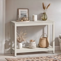 Pemberly Row Modern 48-inch Iron Console Table for Entryway in Black ...