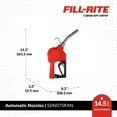 thumbnail image 3 of Fill-Rite FRBN075HAS 3/4" x 20' Fuel Transfer Discharge Hose w/Automatic Nozzle (Red), & Swivel, 3 of 6