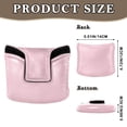 thumbnail image 2 of Haosy Soft Pink Golf Mallet Putter Cover Strong Magnetic Leather Golf Club Headcover Closure, 2 of 7