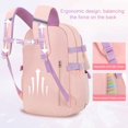 thumbnail image 6 of gcong Lightweight Ergonomic School Bookbag For Stylish Daily Use Travel Backpack With Adorable Bunny Design Pink, 6 of 9