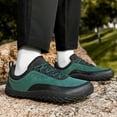 thumbnail image 2 of Mens Non Slip Faux Suede Leather Walking Shoes Wide Toe Box Slip On Sneakers Lightweight Hiking Shoes, 2 of 8