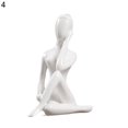 thumbnail image 1 of Figura de yoga Kinzd hecha a mano de cerámica de superficie lisa, decoración de meditación, estatua de postura de yoga para sala de estar, 1 of 8