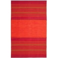 thumbnail image 2 of SAFAVIEH Montauk Ben Striped Soft Braided Cotton Area Rug, Orange/Red, 5' x 8', 2 of 6
