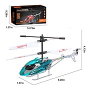 PayUSD Remote Control Helicopter Mini Gyroscope RC Helicopters LED Light for Indoor to Fly for Kids and Beginners, Blue