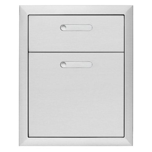 Lynx Grills Ldw19-4 19-1/4" Wide Built-In Outdoor Double Drawer Storage - Stainless Steel