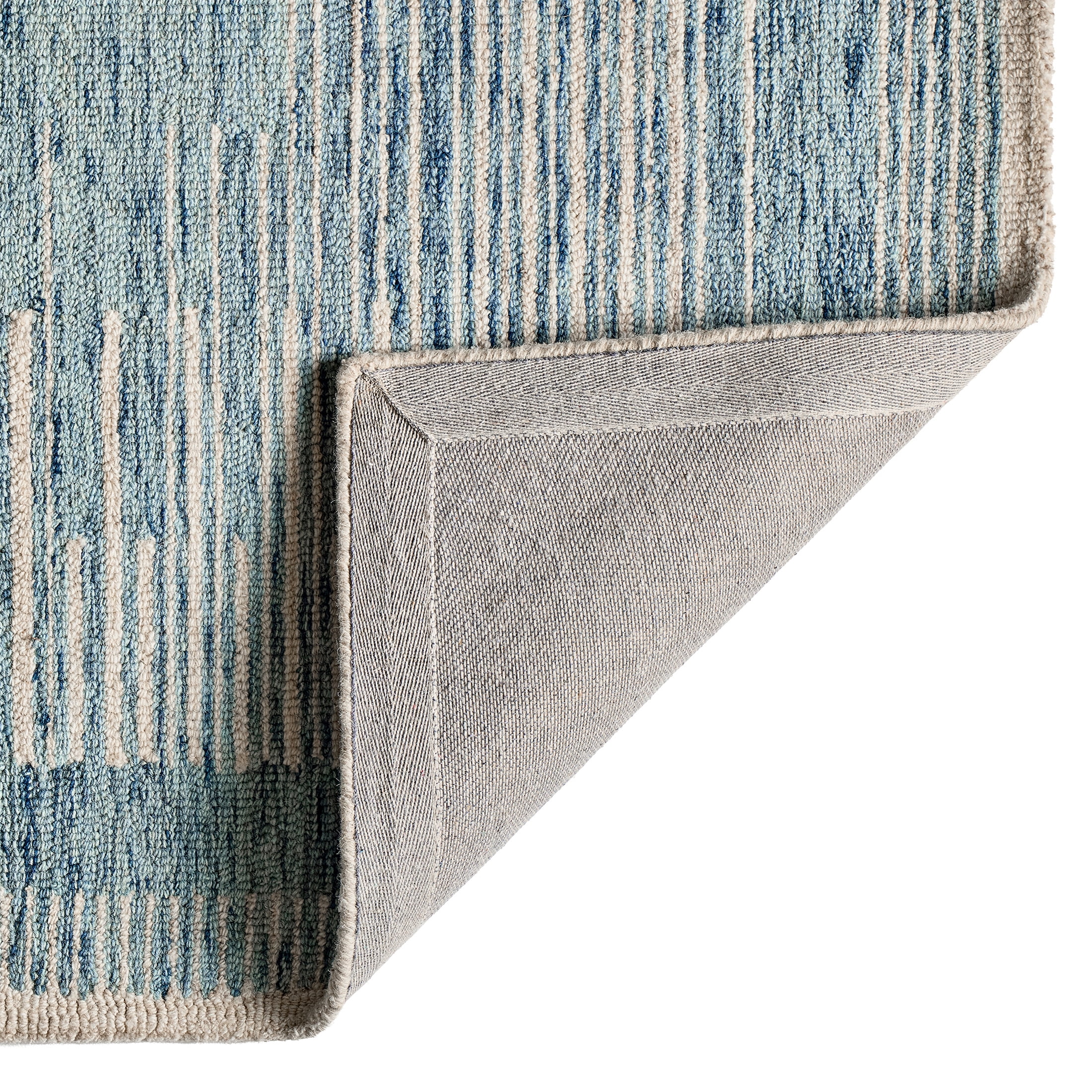 Better Homes & Gardens Blue Abstract Wool Blend Indoor Area Rug, 5' x 7'
