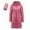 Pink, variant on hoksml Women's Lightweight Longline Packable Down Coat with Detachable Hood Slim Fit Winter Puffer Jacket