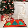 thumbnail image 4 of Yaoyar Red Xmas Christmas Welcome Doormat, Winter Home Decor Switch Rug Door Mat Floor Mat for Indoor Outdoor 16x24IN, 4 of 6