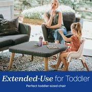 Chicco Zest™ LE 4-in-1 High Chair with Seat Pad, Feeding and Toddler Chair, Youth Stool, 5-Point Harness, Footrest, BPA-Free Tray - Chai (Beige), New