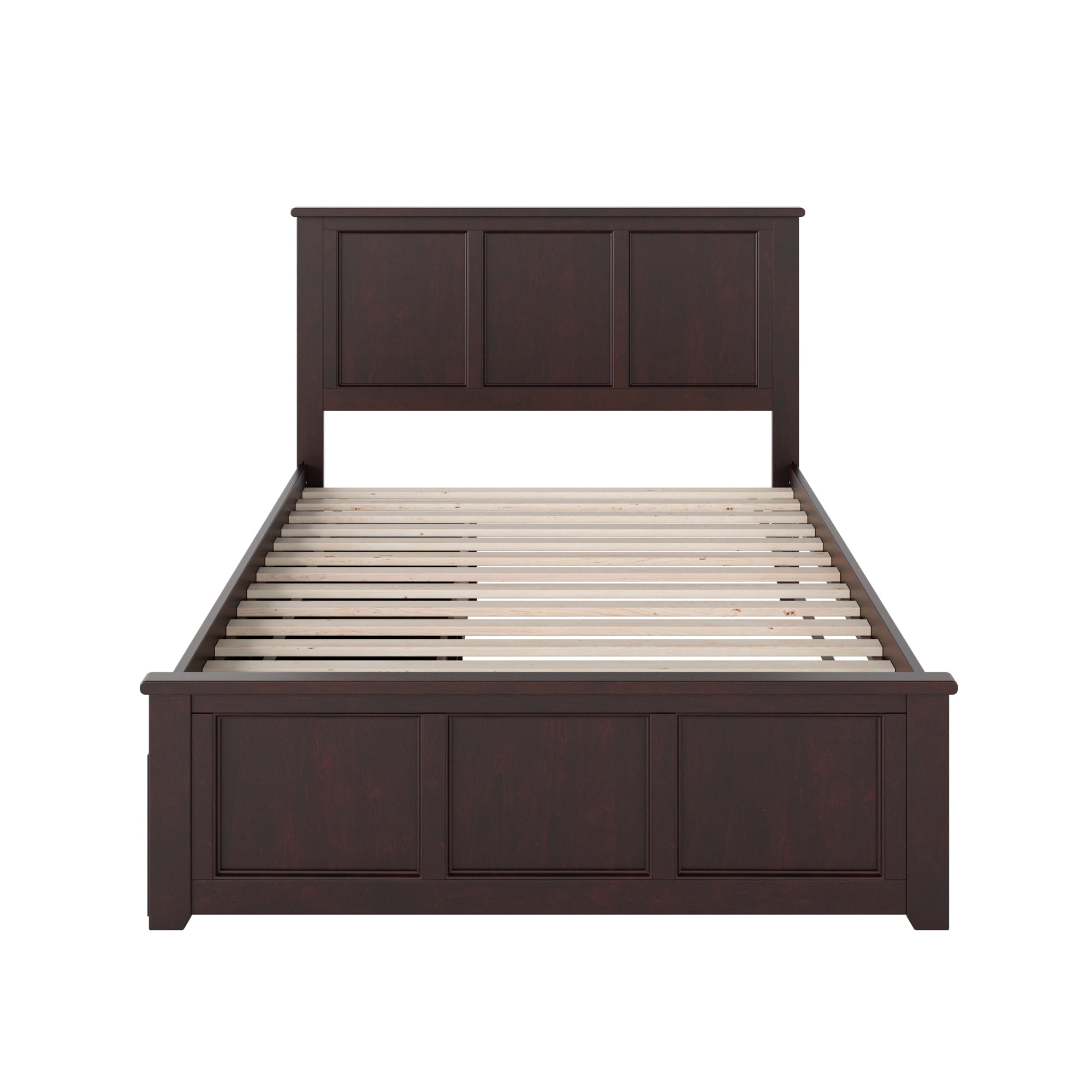 AFI Madison Full Platform Bed with Matching Footboard & Storage Drawers, Espresso