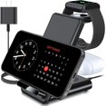 thumbnail image 1 of Estación de carga inalámbrica, soporte de carga inalámbrico 3 en 1 hecho para Apple Watch Ultra 9 8 7 6 SE 5 4 3, cargador inalámbrico rápido hecho para iPhone 15/Plus/Pro Max/14/13/12/11/X, para AirP, 1 of 4
