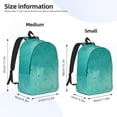 thumbnail image 3 of Naloa Teal Turquoise1 Canvas Backpack for Men Women Rucksack Casual Travel Daypack College Tote Satchel Bookbag for Teens-Medium, 3 of 7