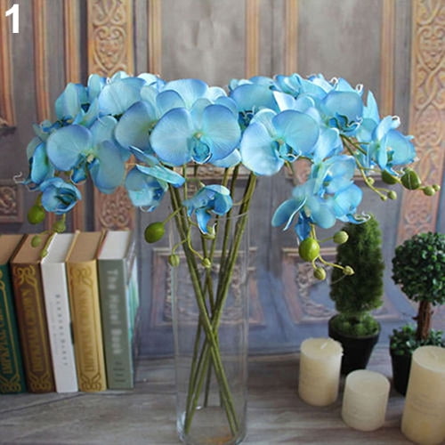Ayyufe Artificial Butterfly Orchid Flower 1 Piece Wedding Home Decor Fake Cloth Flower