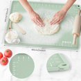 thumbnail image 2 of FANNGYX 24x16 Inch Silicone Baking Mat Extra Thick Non-Stick Pastry Mat with Measurements Raised Edges for Bread, Cookies, Pizza, Pasta LG618-705, 2 of 7