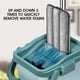 thumbnail image 4 of Flat Squeeze Mop with Bucket Hand Free Wringing Floor Cleaning Mop Microfiber Mop Pads Wet, 4 of 5