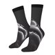 thumbnail image 1 of Fotbe Black And White Shark Calcetas Largas con Estampado para Hombre y Mujer – Calcetas de Compresión Transpirables y Elásticas, Viajar y Uso Diario Talla 5-11, 1 of 6
