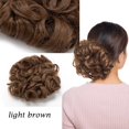 thumbnail image 2 of Extension de Chignon avec Peigne Griffe Queue de Cheval Chignon Décoiffé Chouchou Queue de Cheval Beigne Postiche, 2 of 5