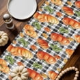 thumbnail image 2 of Thanksgiving Pumpkin Table Runner, Autumn Thanksgiving Kitchen Dining Table Decoration for Home Party Decor 13x108 Inches, 2 of 9