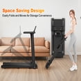 thumbnail image 2 of Walking Pad, 2.5HP Foldable Treadmill with LED Display & Phone Holder, Quiet Brushless Motor Walking Pad for Home, 300 lbs Weight Capacity, 0.5-6 MPH Speed, 2 of 13