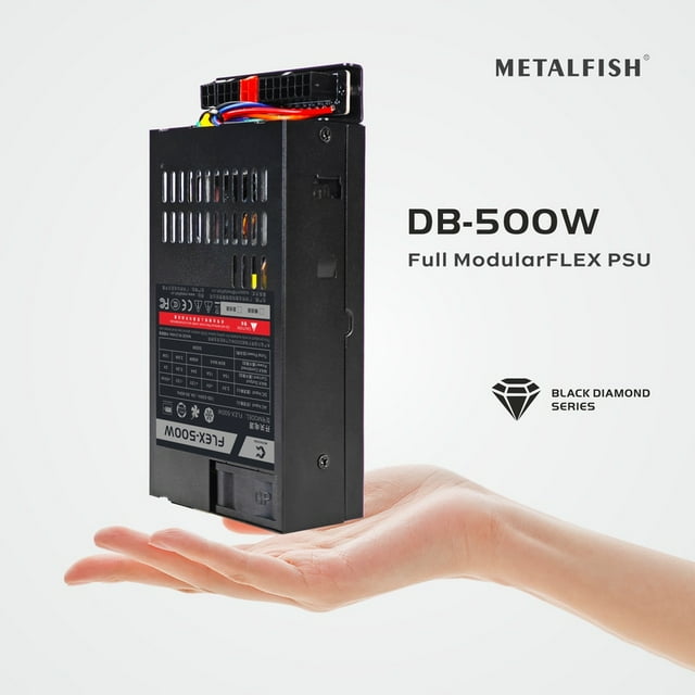 Flex 300/400/500W Modular Power Supply Small 1U Computer PSU Flex-ATX 500W For ITX Mini PC POS AIO(400W Optional) 500W EU Plug