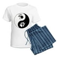 thumbnail image 5 of CafePress - Wolf Therian Ying Yang Women's Light Pajamas - Women's Short Sleeve Print T-Shirt and Pants Light Cotton Pajama Set, 5 of 7