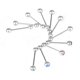 thumbnail image 4 of 1 Uds. Anillos mixtos para lengua, piercing para el cuerpo, joyería para lengua, barra para cejas, 4 of 5