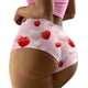 thumbnail image 3 of Gibobby Braguitas Slim Fit Ropa interior de cintura transpirable sin con estampado de corazón para el día de San Valentín para mujer (estilo 5)(Rojo, XXL), 3 of 4