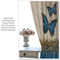 thumbnail image 5 of Butterfly Curtains,Gold Blue Beautiful Dreamy Butterfly Modern Home Bedroom Living Room Kitchen Decorative Curtains 42x54 Inch, 5 of 6