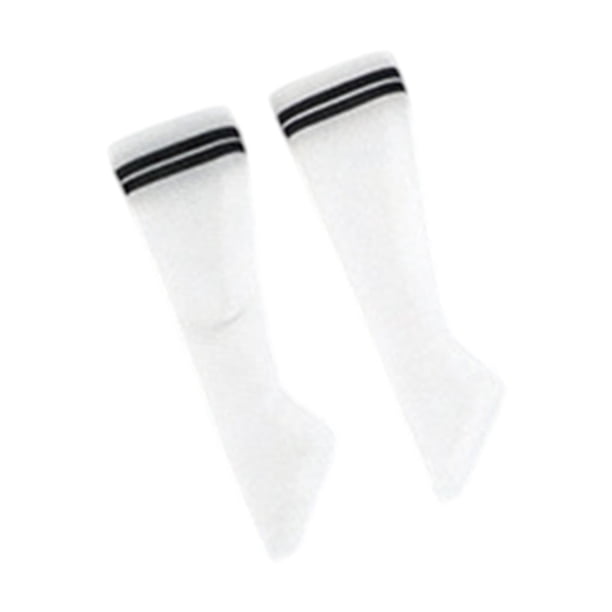 Calcetines de pantorrilla en miniatura a escala 1:6, accesorios, atuendo informal, medias de tubo para 12'' negro