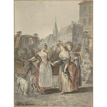 Flower Shops Alexandria La The Flower Girl (La Petite Marchande de Fleurs) Poster Print by Antoine Louis François Sergent Marceau (18 x 24) ()