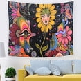 thumbnail image 1 of LINLIN Psychedelic mushroom eye tapestry bohemian fantasy plant tapestry colorful monster wall hanging house decoration, 1 of 3