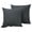 Dark Gray#49, variant on Set of Two Solid Color Linen Pillow Covers for Outdoor Patio Furniture and Indoor Living Room Decor Breathable Sofa Cushion Cases for Bed and Chair