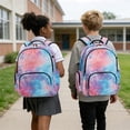 thumbnail image 4 of SEANATIVE Students Backpack for School Travel Laptop Backpack 17 Inch Lightweight Casual Daypack Schoolbag for Elementary Middle High School, Tie-dye Blue Pink Violet, 4 of 7