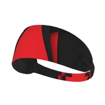 Red Black Abstract Sweatbands Non Slip Headbands For Fashion Workout Yoga Sports Elastic Bands Exercise