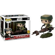 Funko POP! Star Wars Luke Skywalker with Speeder Bike Deluxe Vinyl Figure (Chase Version)