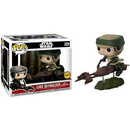 Funko POP! Star Wars Luke Skywalker with Speeder Bike Deluxe Vinyl Figure (Chase Version)