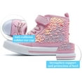 thumbnail image 5 of Toddler and Little Kid High Top Canvas Sneakers - Color-Shifting Flip Sequins for Sparkly Playtime Fun, 5 of 7