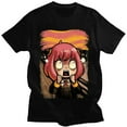 thumbnail image 6 of Japanese Anime Spy X Family Anya Forger Graphic Print T Shirt Streetwear Men Women Fashion Short Sleeve Plus Size T Shirt 42338, 6 of 6