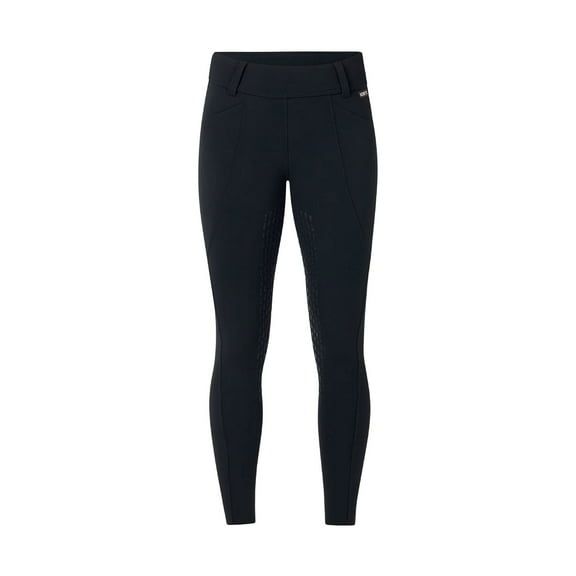 KERRITS Adult Female Fusion Fleece-Lined Full Leg Clinic Tights, Color: Black, Size: 2X (50289BLK2X)
