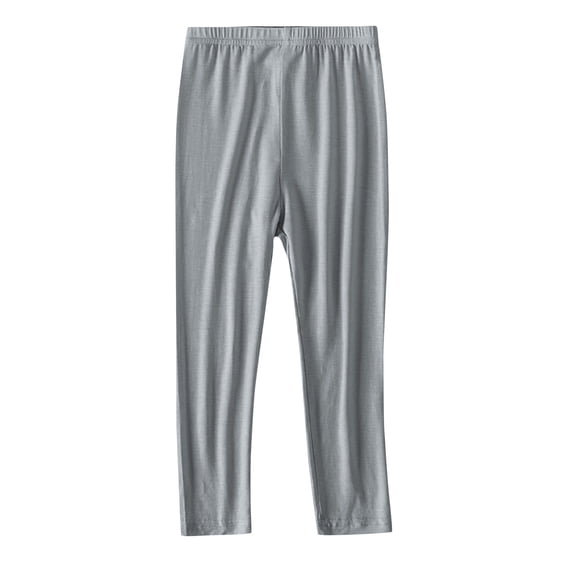 BXINGOHAI Comfortable Leggings for Girls Softness and Breathability Pants Stretchy Tights Pant 2024 Fall Legging under 5 Gray,6 Years